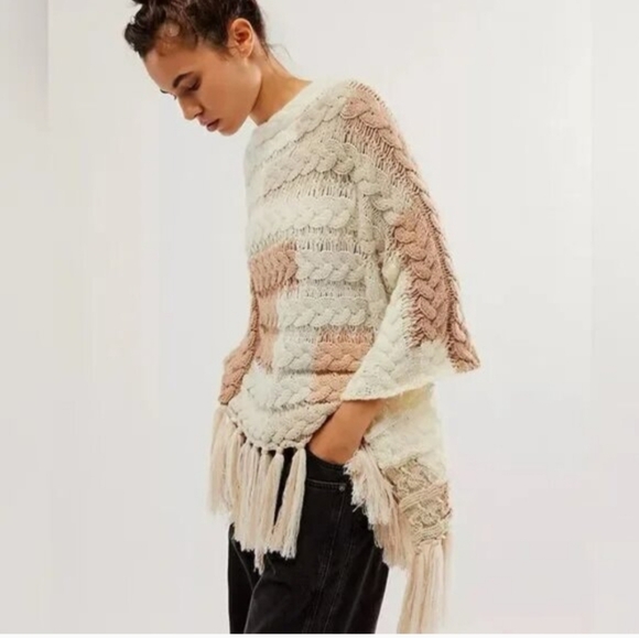 Free People Jackets & Blazers - Free People Revereley Frindge Poncho